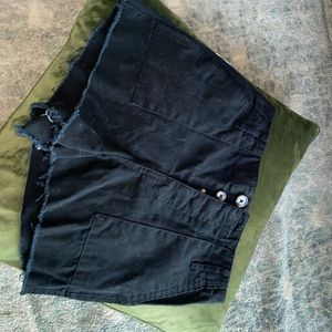 Black High Waisted Shorts